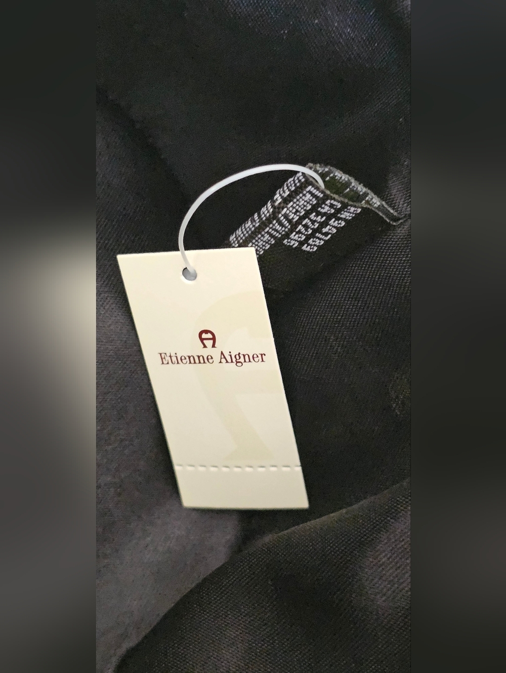 Etienne Aigner NWT Beige Patterned Bucket Hat with Brown Trim - Men's Size L/XL - Picture 10 of 11